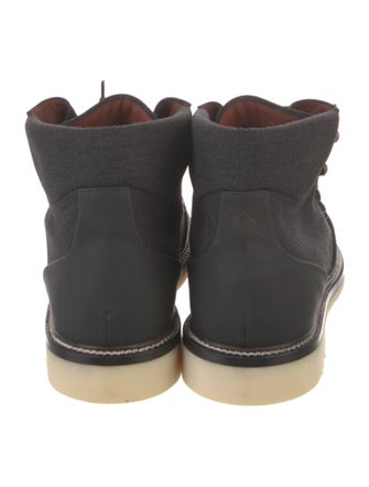 Loro Piana LAAX Walk Canvas Hiking Boots