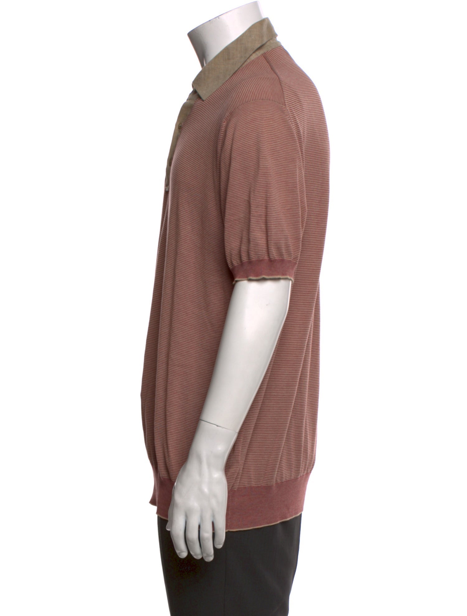 Loro Piana Collar Short Sleeve Polo Shirt