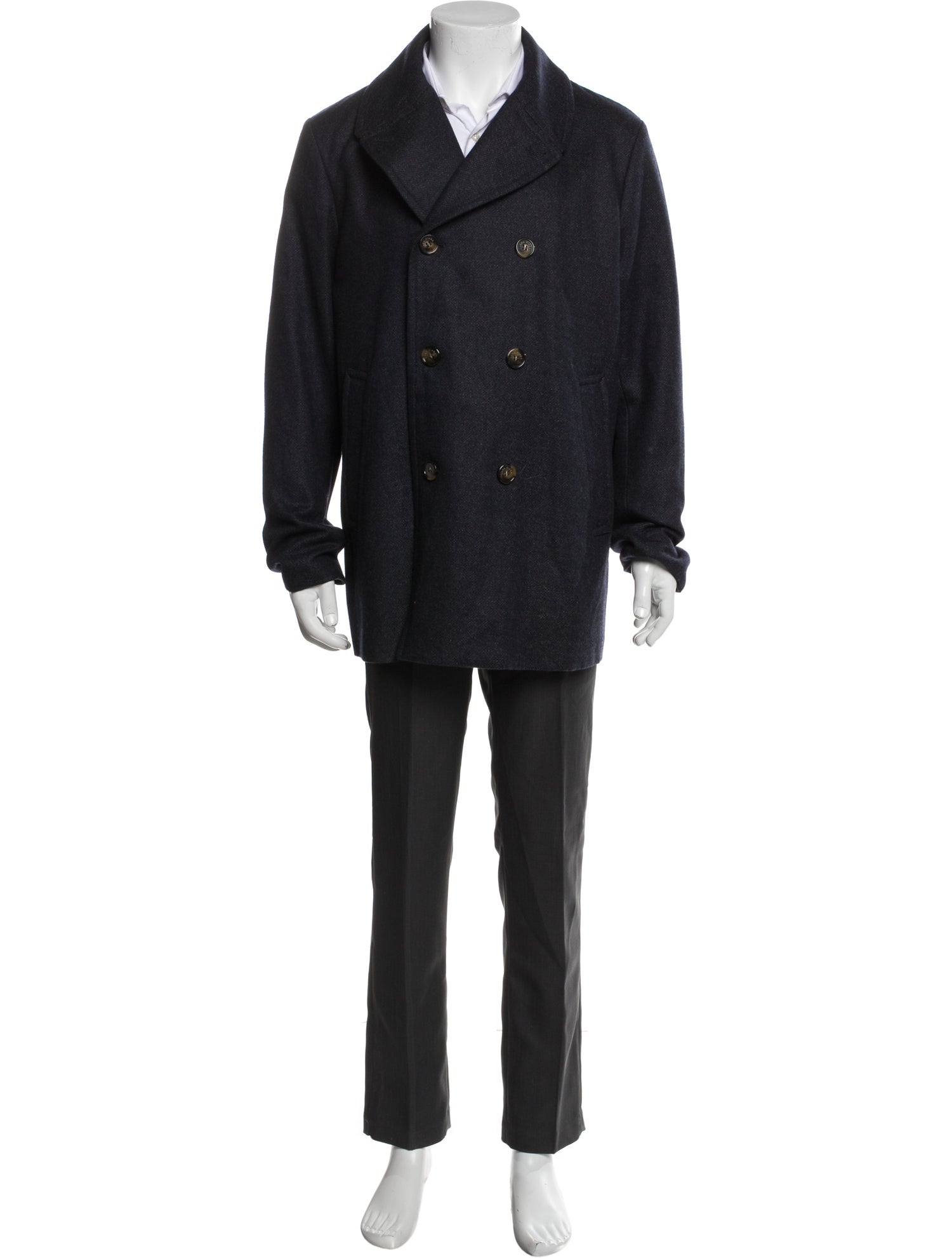 Loro Piana Caldwell Rain System Virgin Wool Peacoat