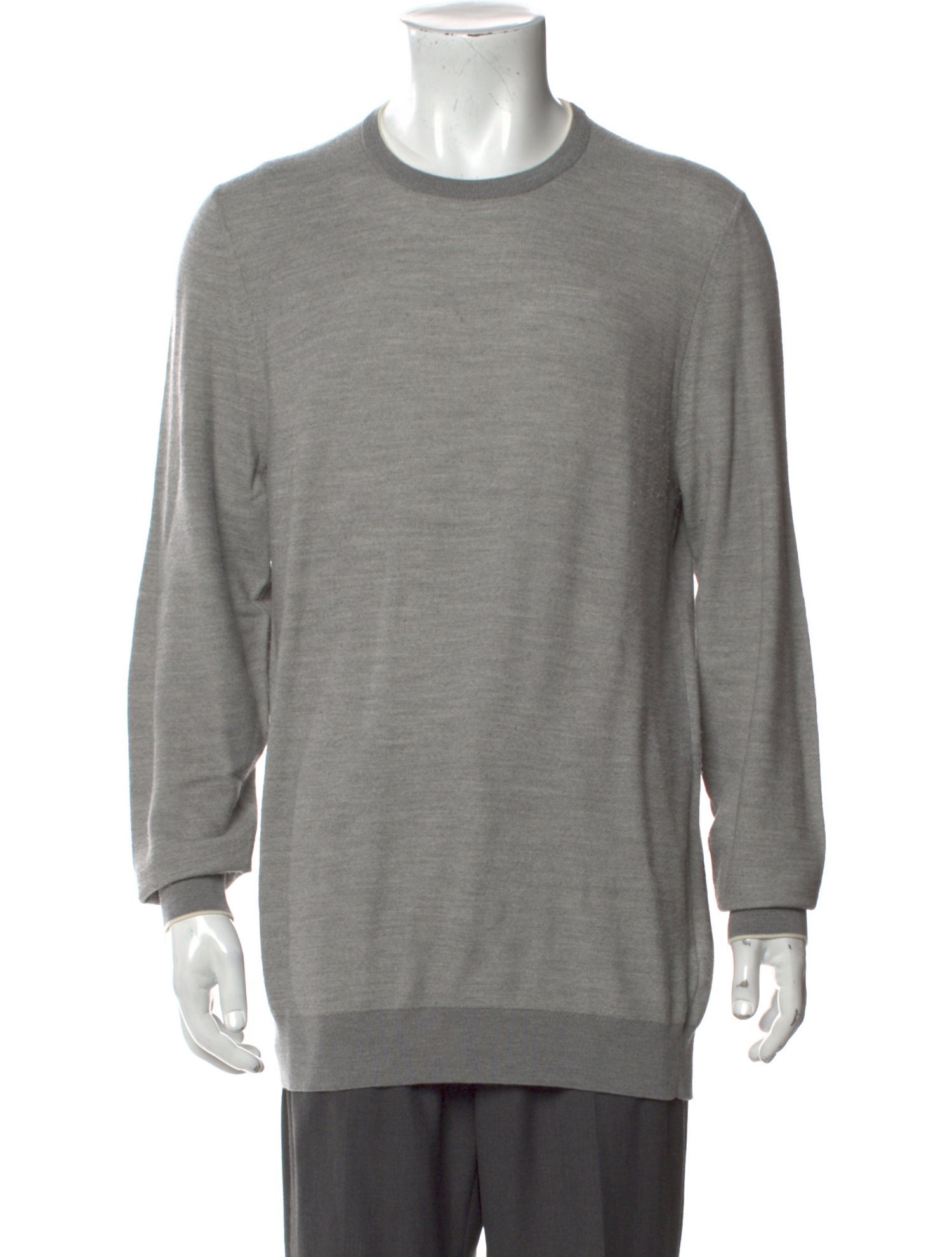Loro Piana Virgin Wool Crew Neck Pullover