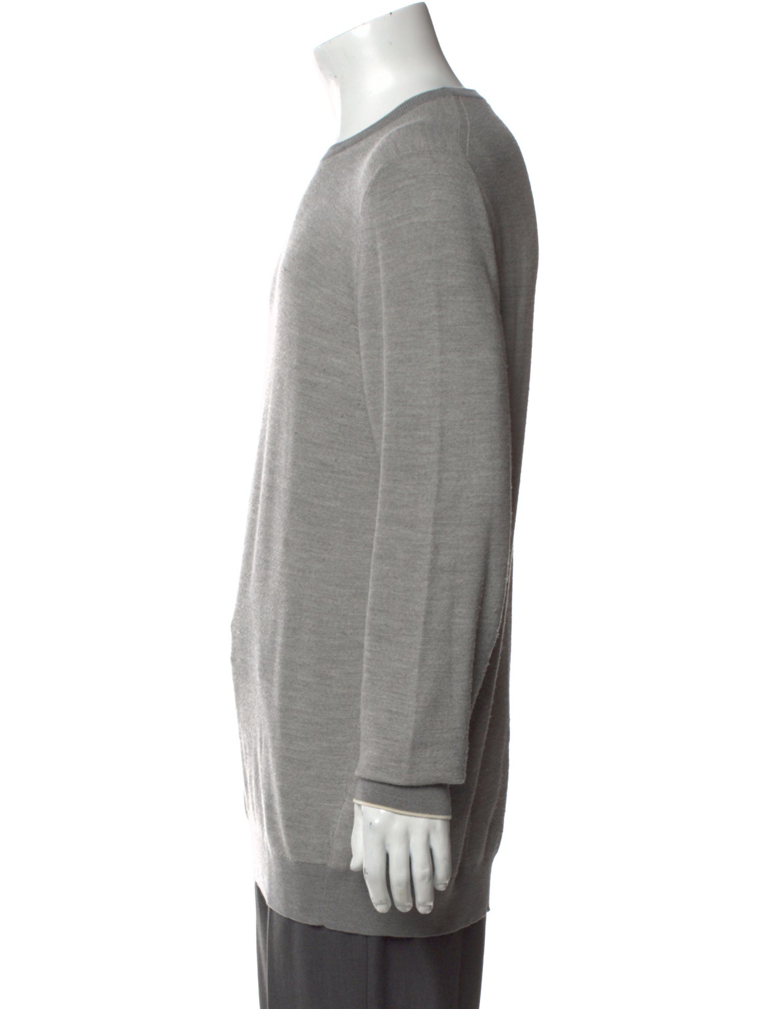 Loro Piana Virgin Wool Crew Neck Pullover