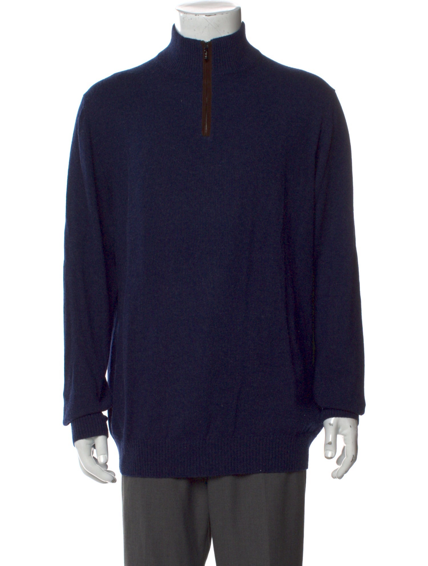 Loro Piana Cashmere Turtleneck Polo Sweater