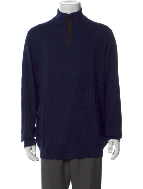 Loro Piana Cashmere Turtleneck Polo Sweater