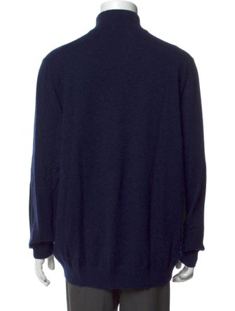 Loro Piana Cashmere Turtleneck Polo Sweater
