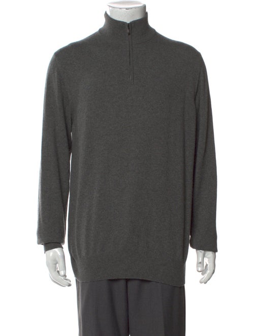 Loro Piana Cashmere Turtleneck Polo Sweater
