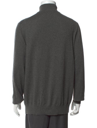 Loro Piana Cashmere Turtleneck Polo Sweater