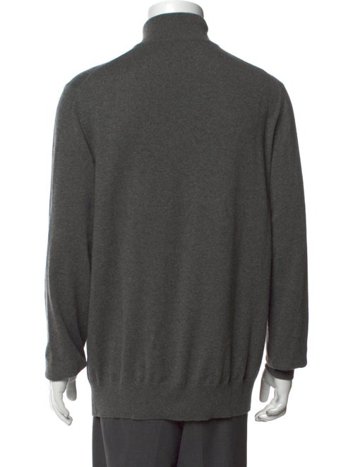 Loro Piana Cashmere Turtleneck Polo Sweater