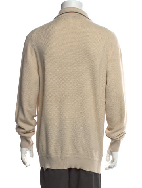 Loro Piana Baby Cashmere V-Neck Polo Sweater