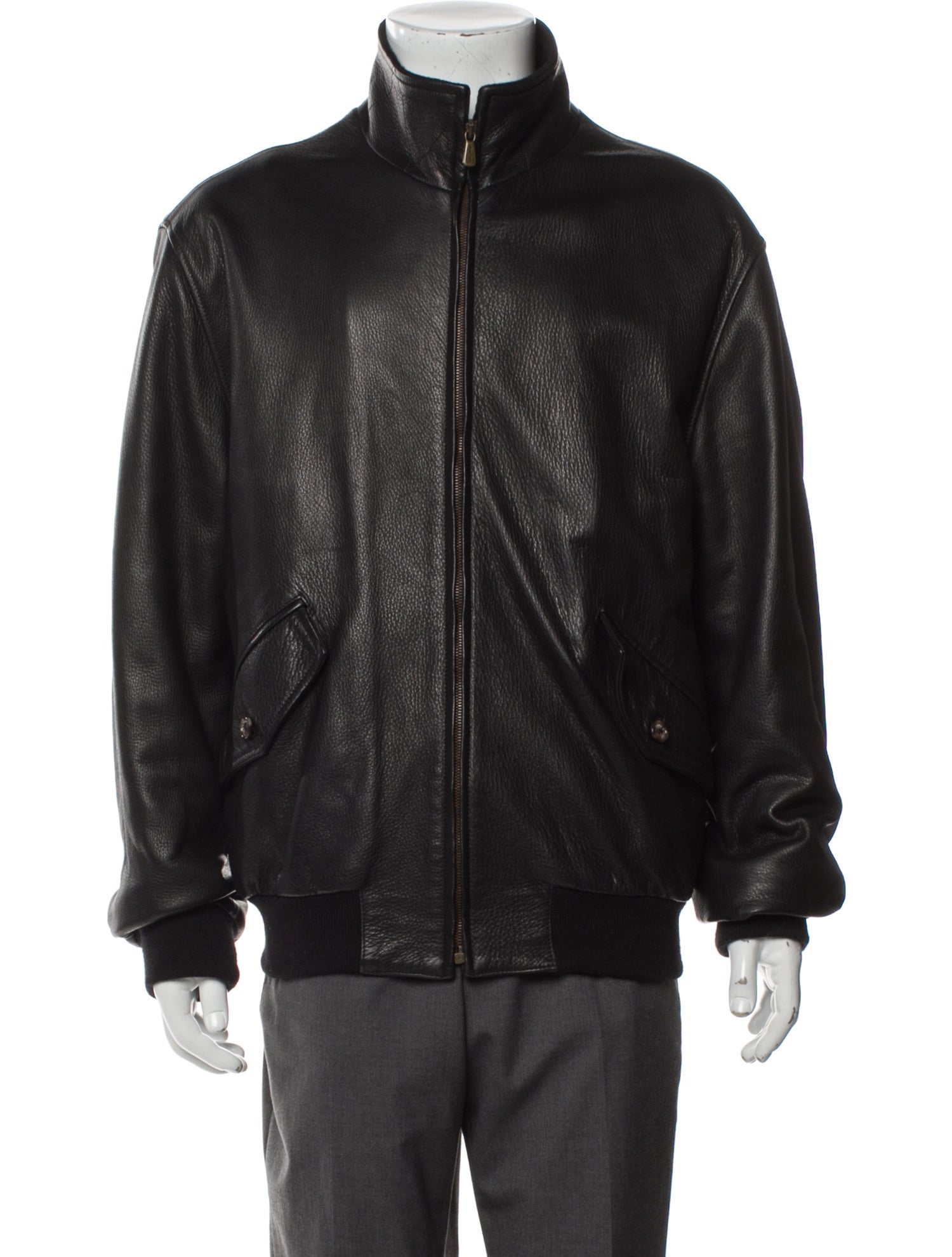 Loro Piana Leather Bomber Jacket