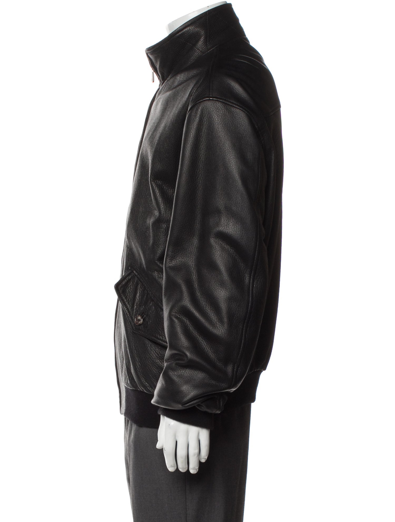 Loro Piana Leather Bomber Jacket