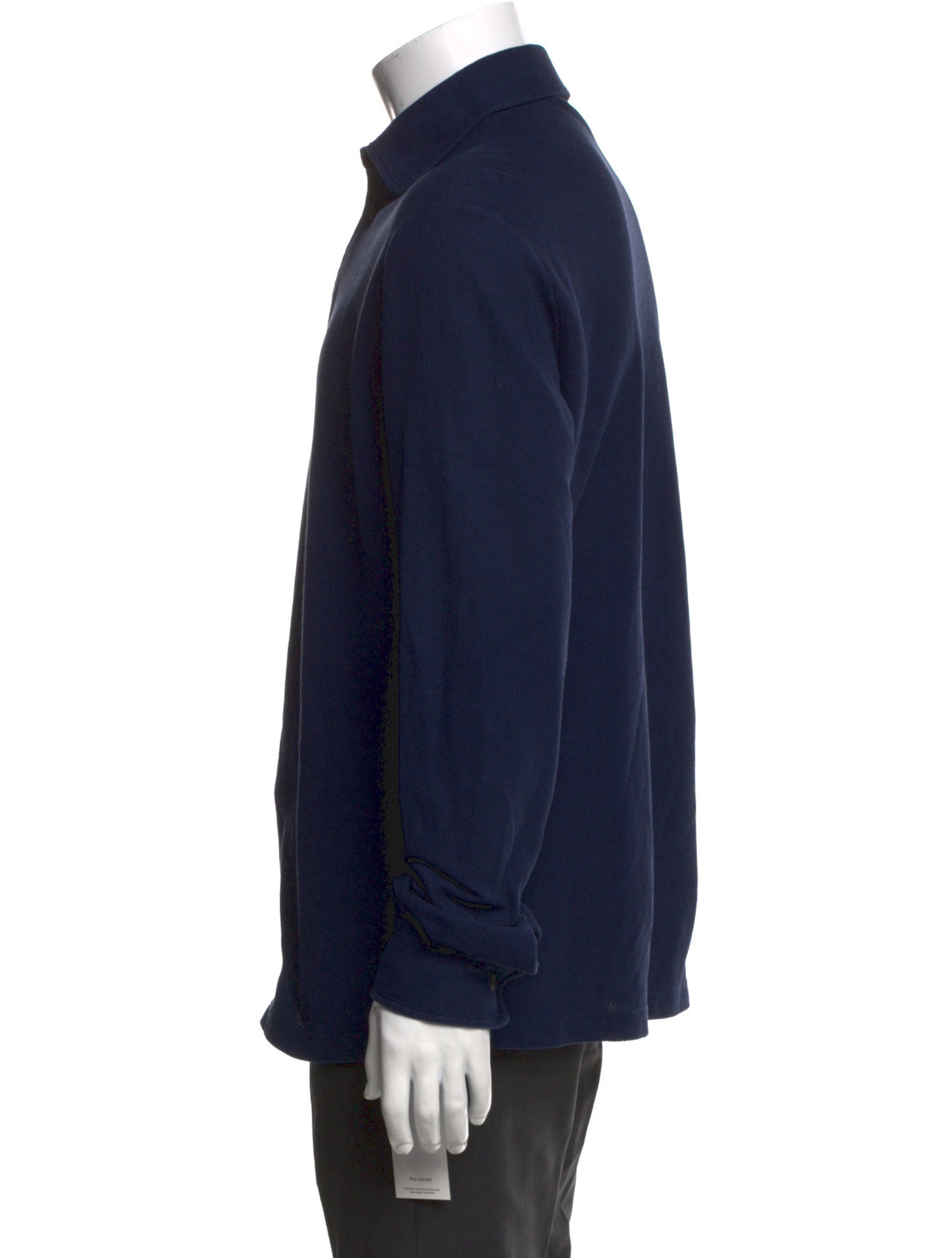 Loro Piana Collar Long Sleeve Polo Shirt