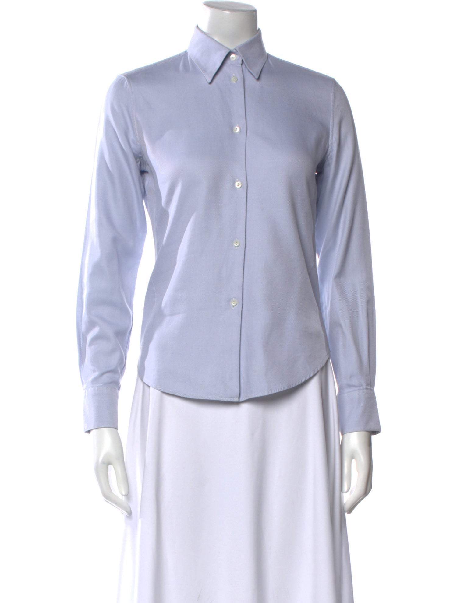 Loro Piana Long Sleeve Button-Up Top