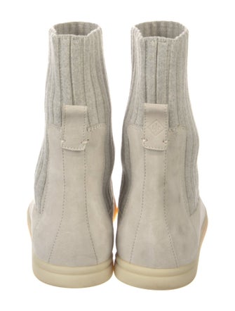 Loro Piana Cocoon Walk Suede Sock Boots