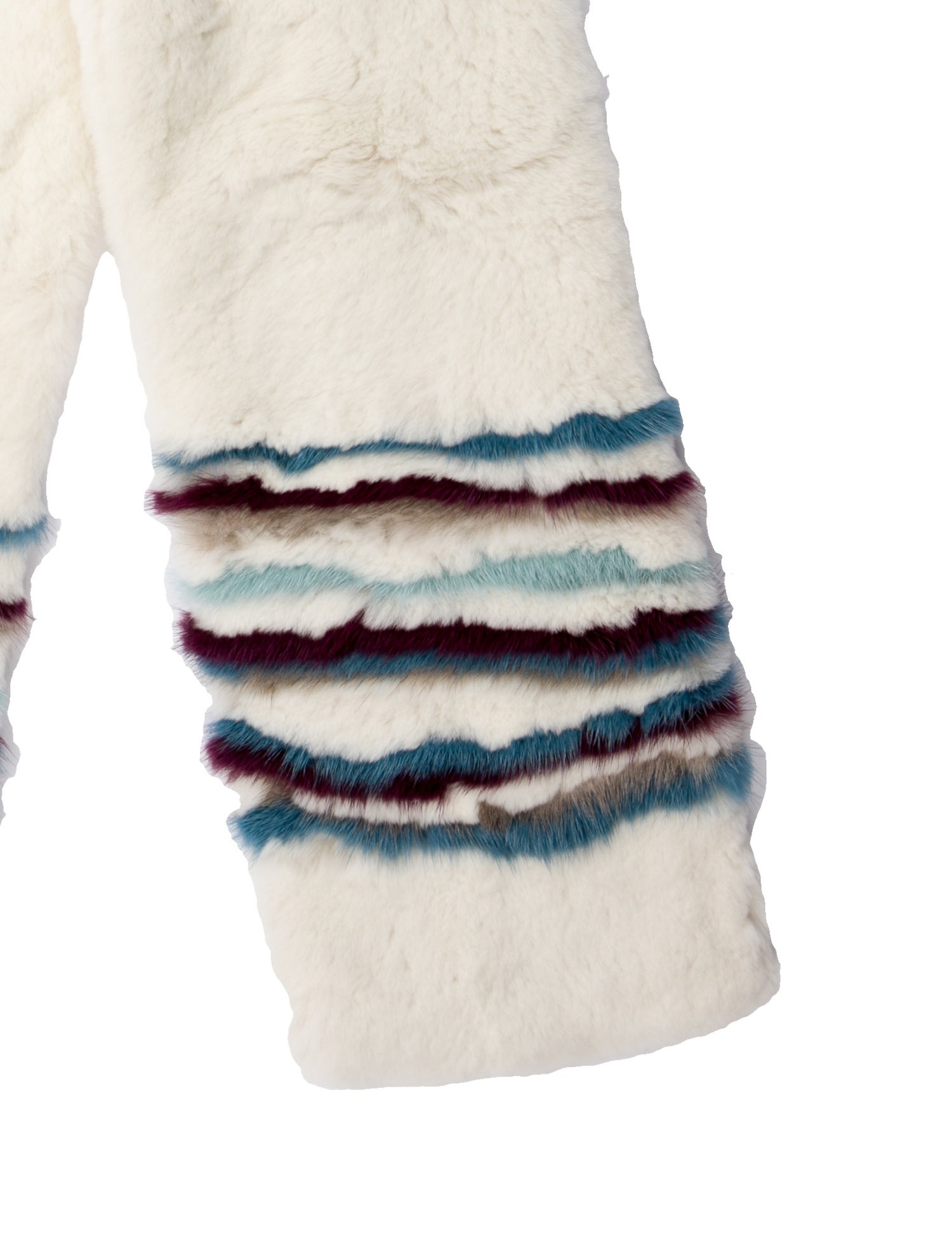 Loro Piana Mink Striped Scarf