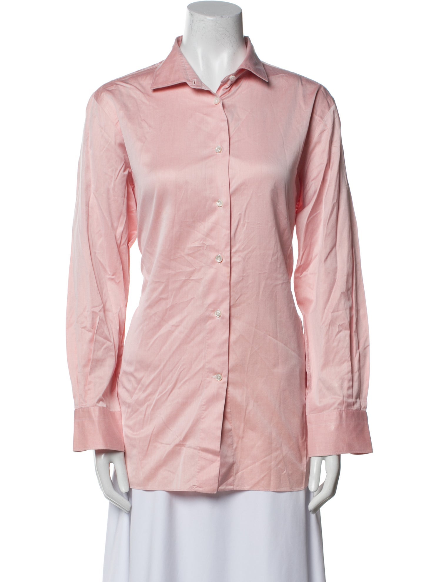 Loro Piana Long Sleeve Button-Up Top