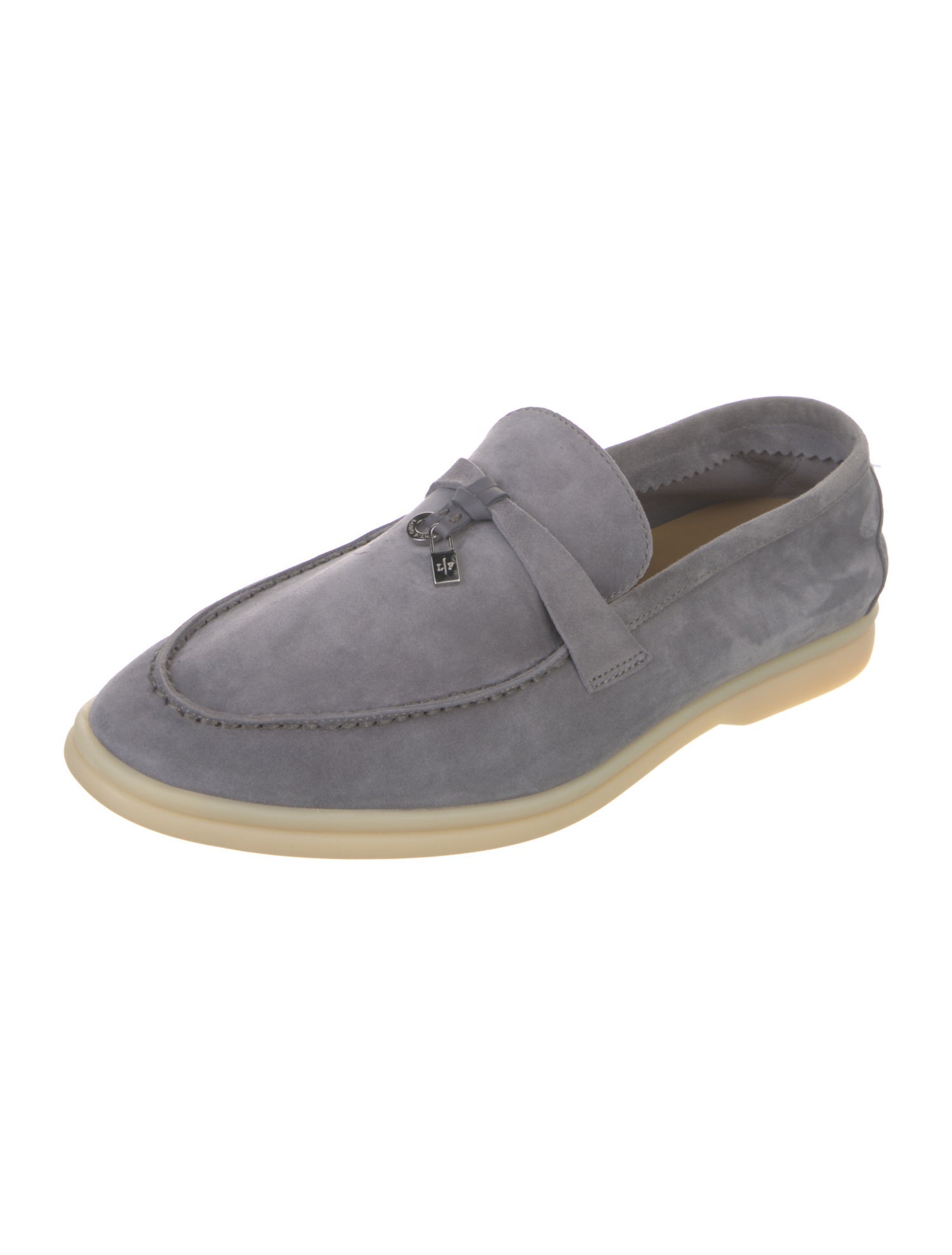 Loro Piana Summer Walk Charms Suede Loafers