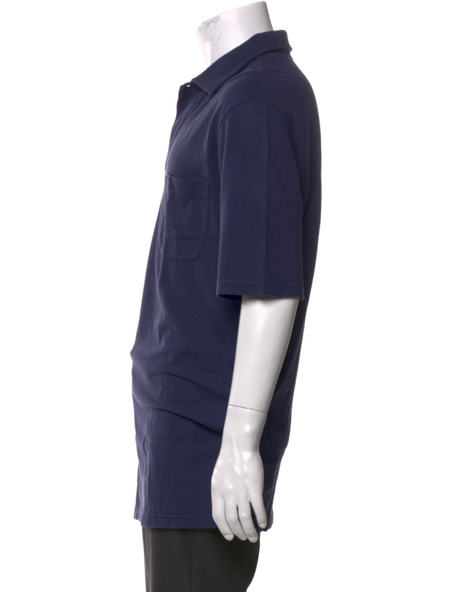 Loro Piana V-Neck Short Sleeve Polo Shirt