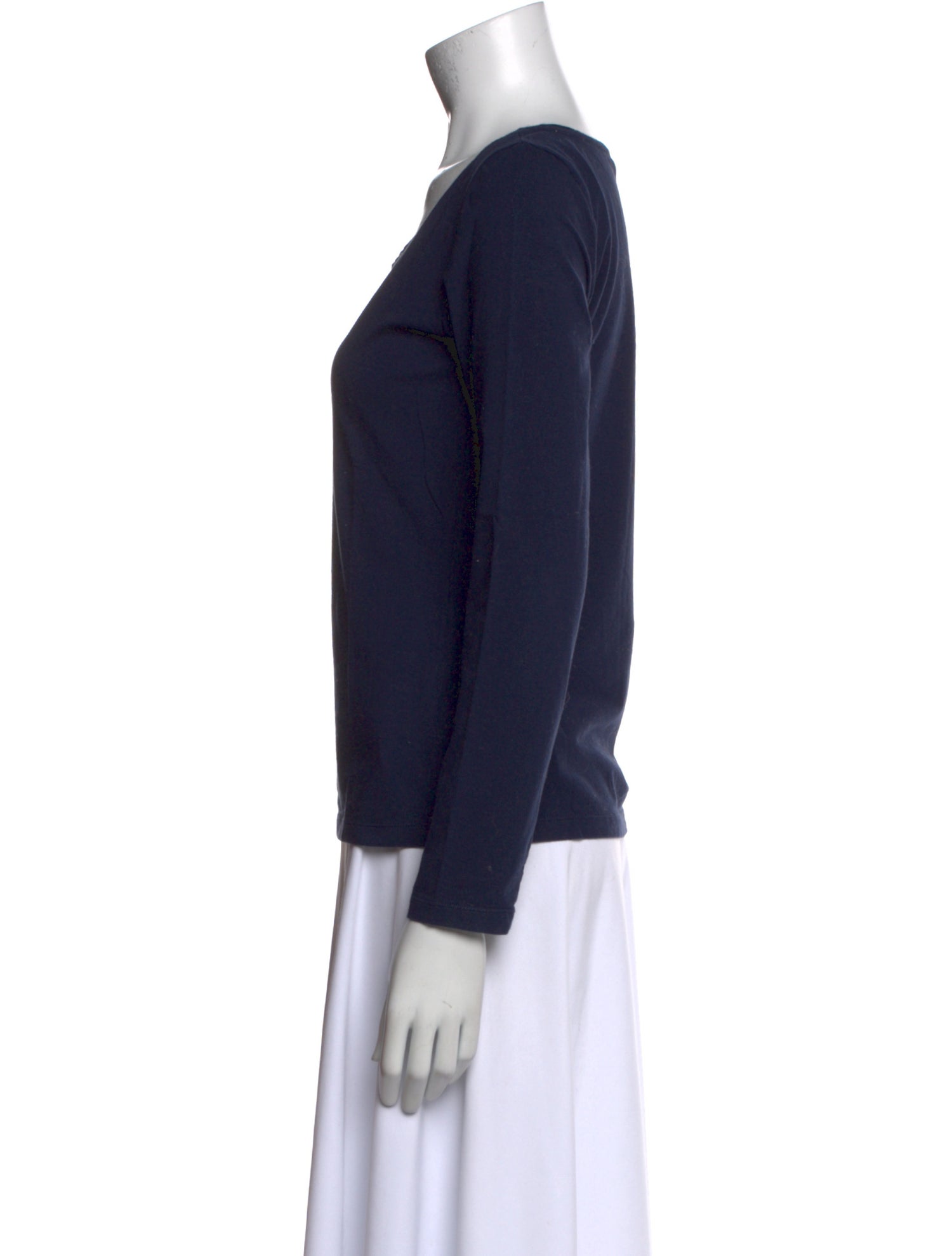 Loro Piana Scoop Neck Long Sleeve Sweatshirt