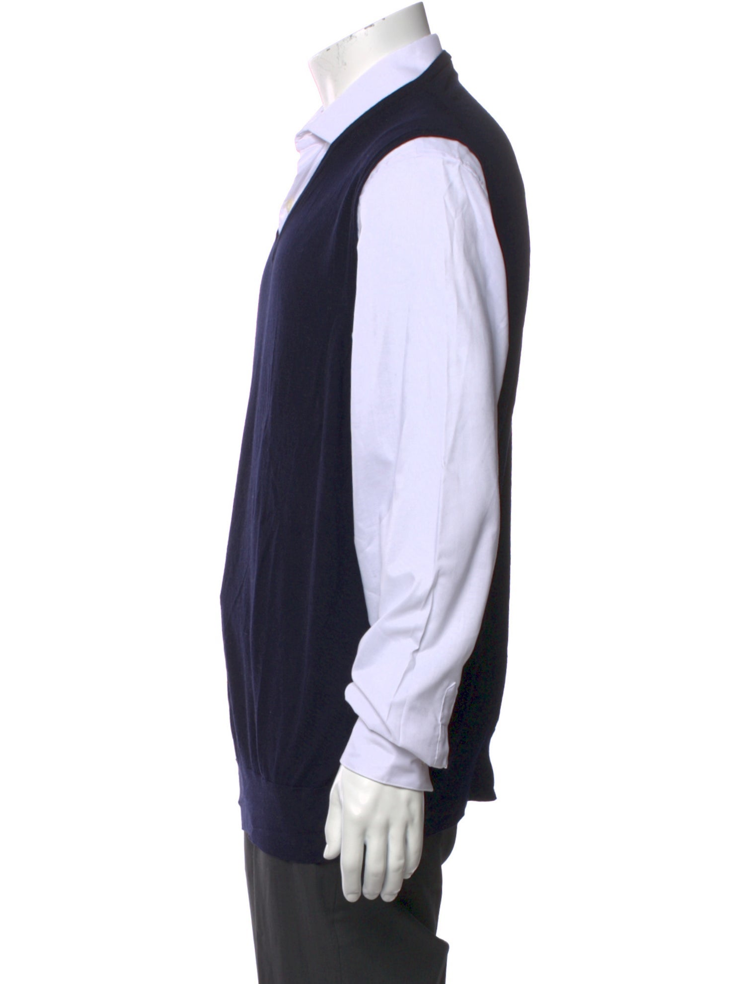 Loro Piana Virgin Wool V-Neck Sweater Vest