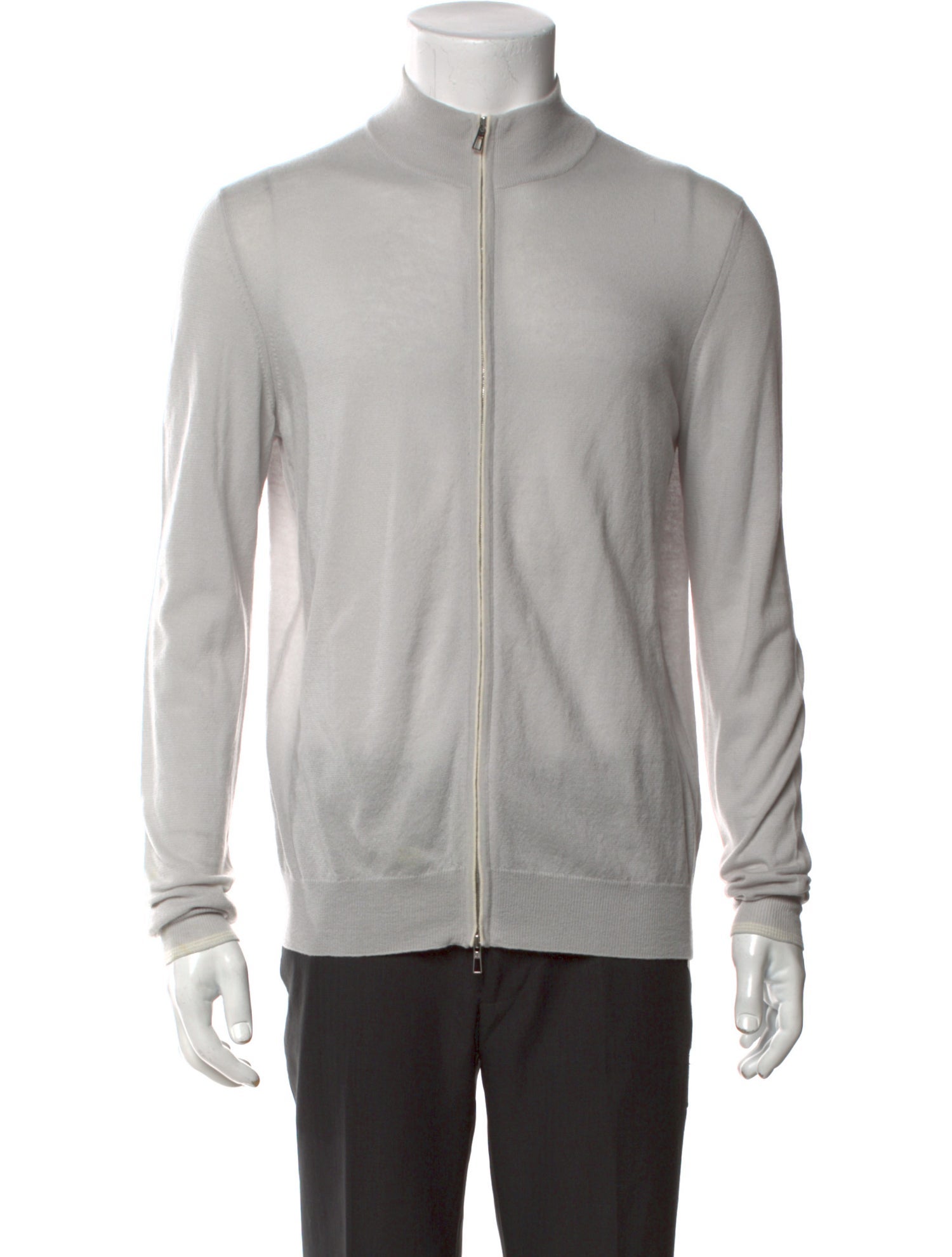 Loro Piana Cashmere Mock Neck Cardigan