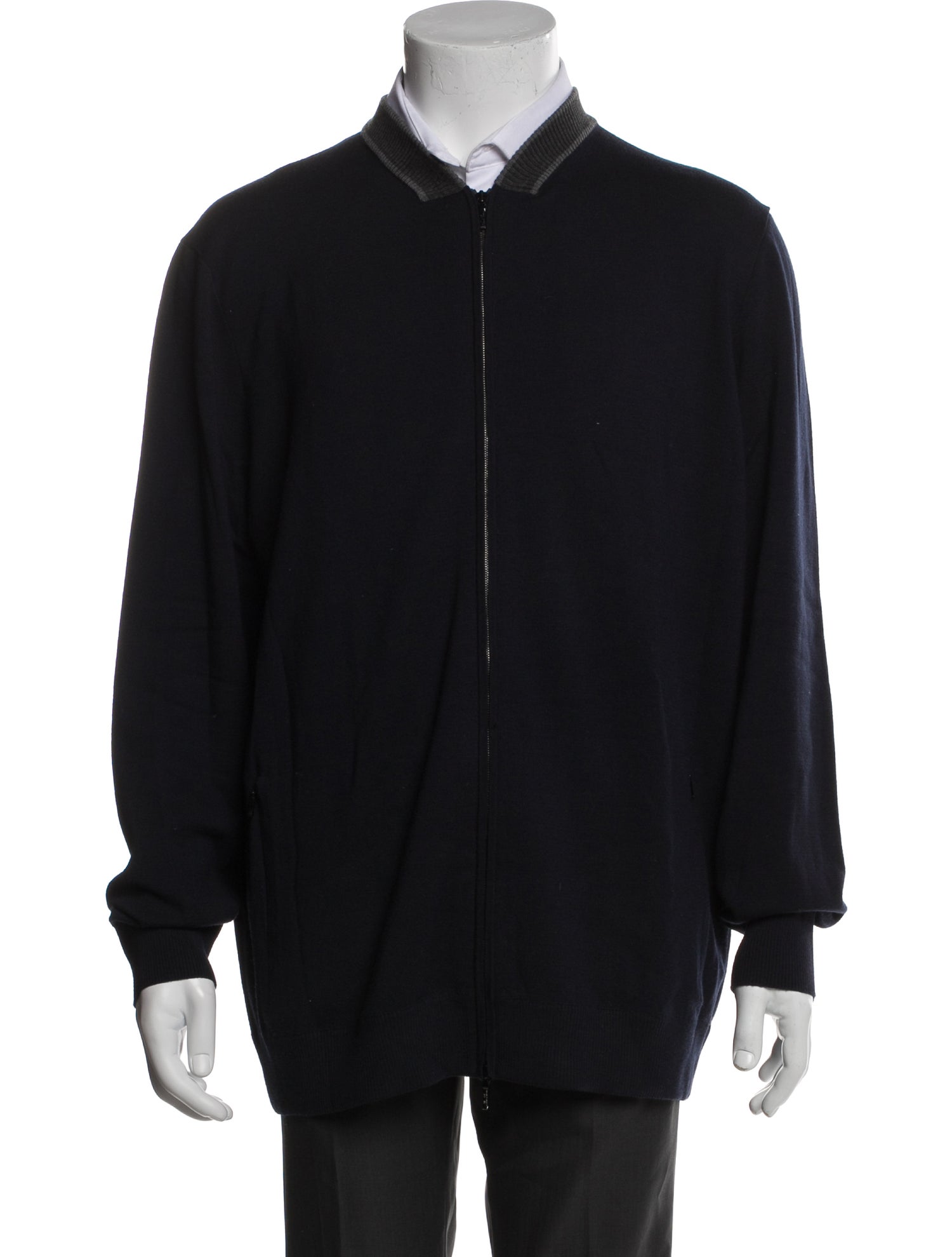 Loro Piana Virgin Wool Mock Neck Sweatshirt