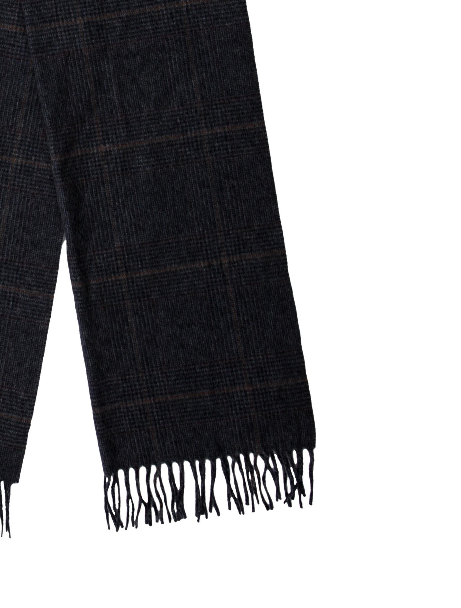 Loro Piana Cashmere Plaid Print Scarf