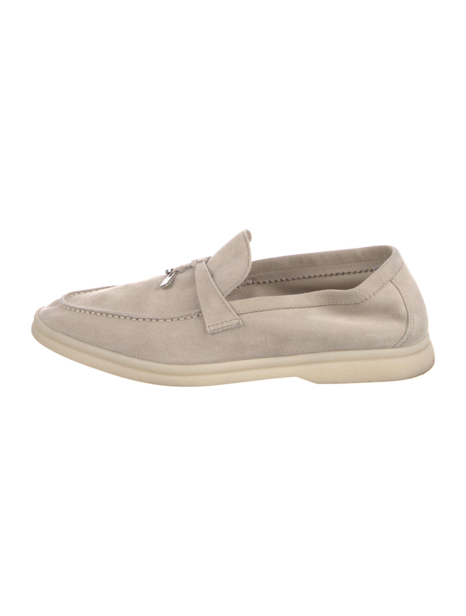 Loro Piana Summer Charms Walk Suede Loafers