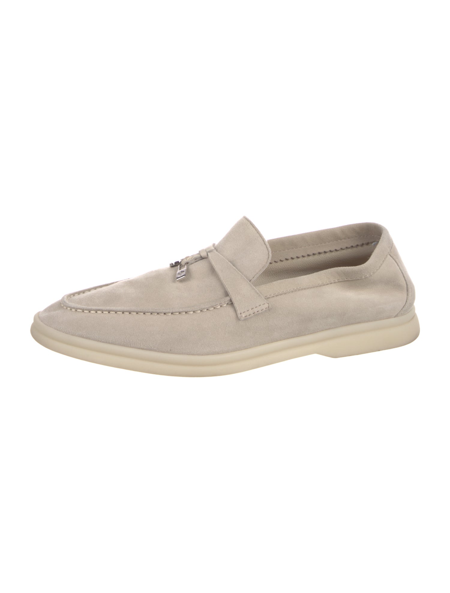 Loro Piana Summer Charms Walk Suede Loafers