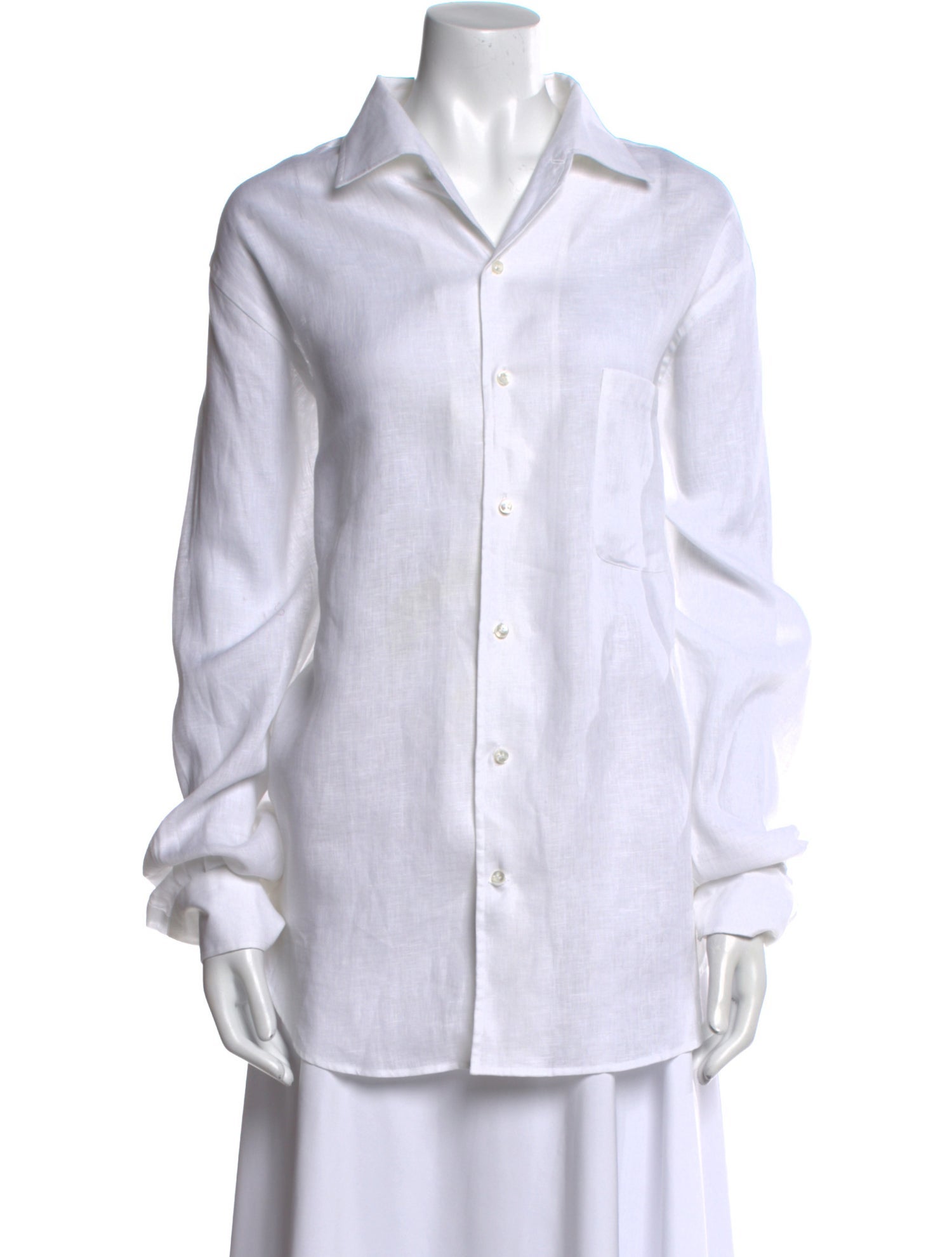 Loro Piana Linen Long Sleeve Dress Shirt