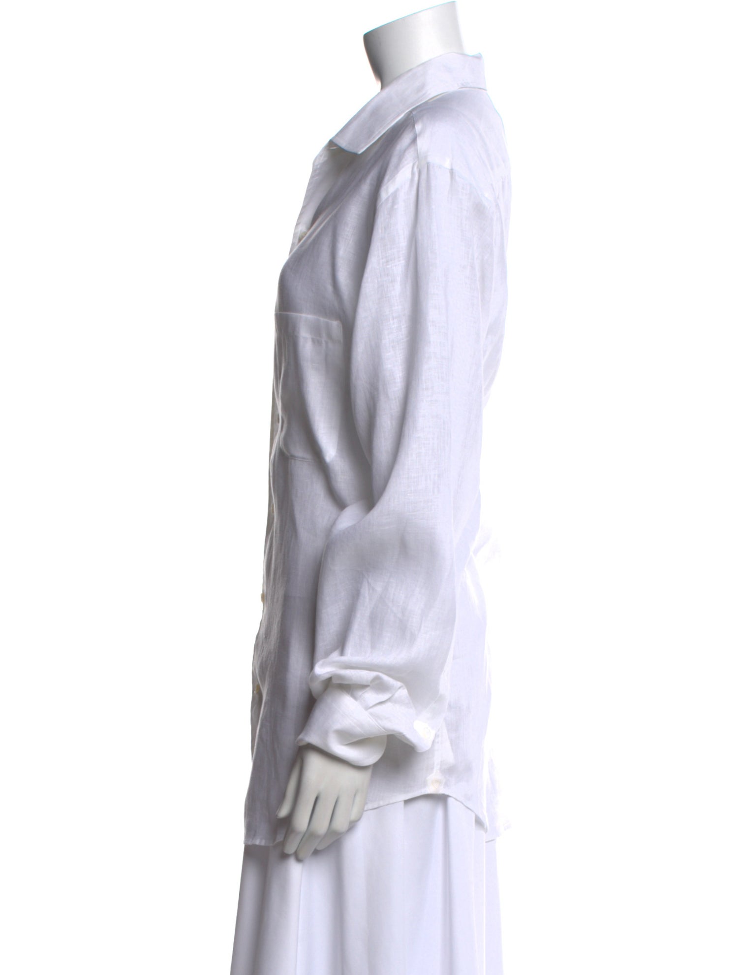 Loro Piana Linen Long Sleeve Dress Shirt