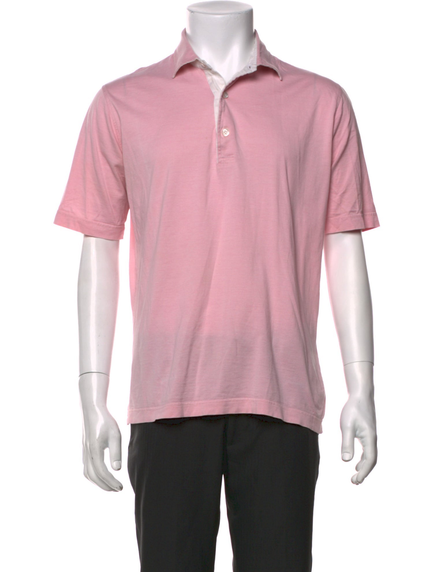 Loro Piana V-Neck Short Sleeve Polo Shirt