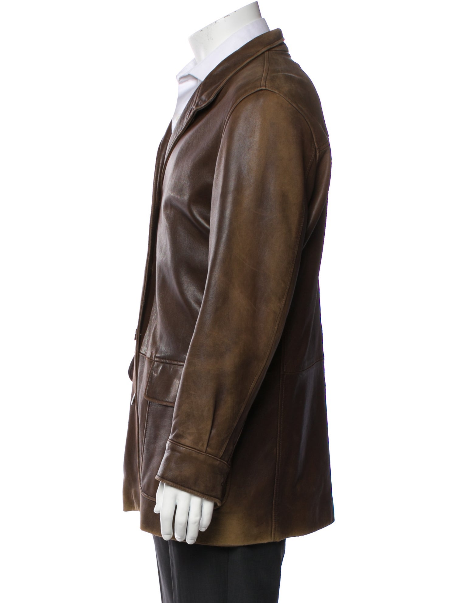 Loro Piana Leather Moto Jacket