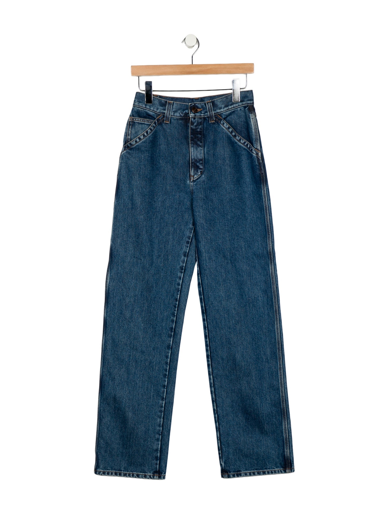 Loro Piana High-Rise Wide Leg Jeans