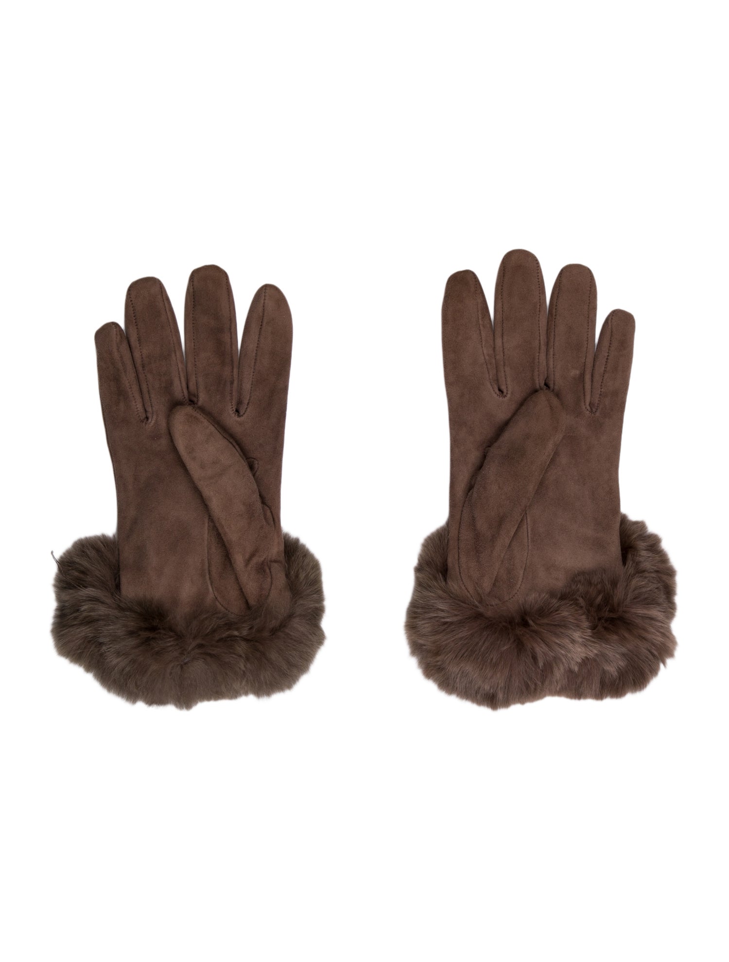 Loro Piana Goatskin Fur Trim Gloves