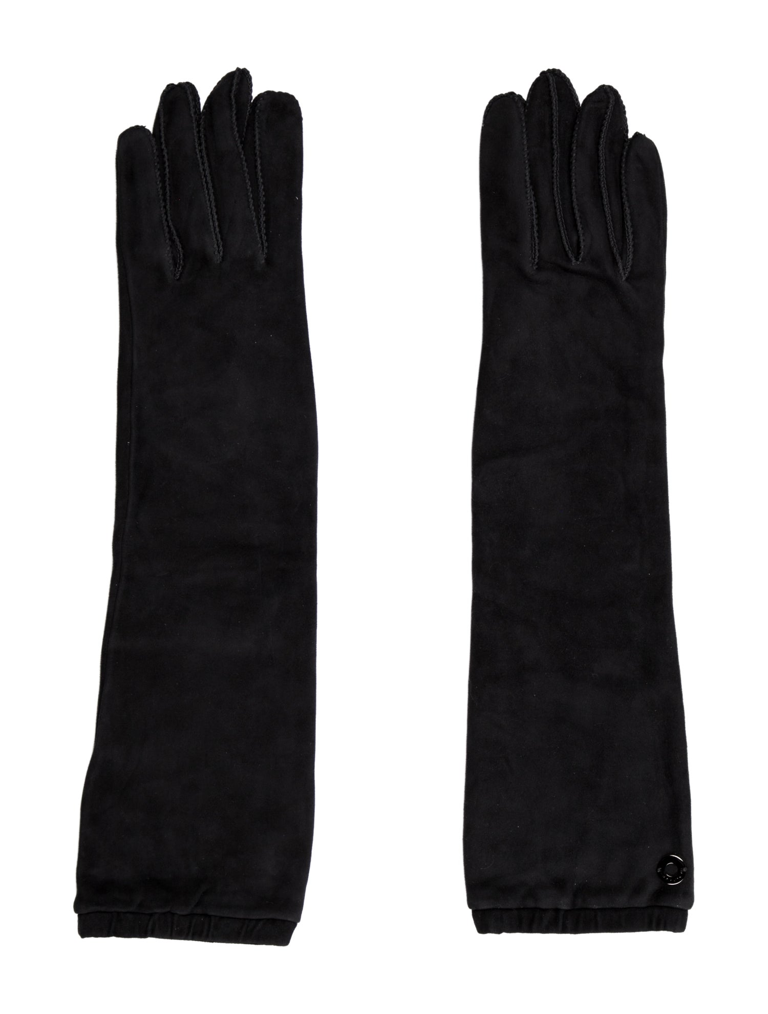 Loro Piana Suede Embroidered Gloves