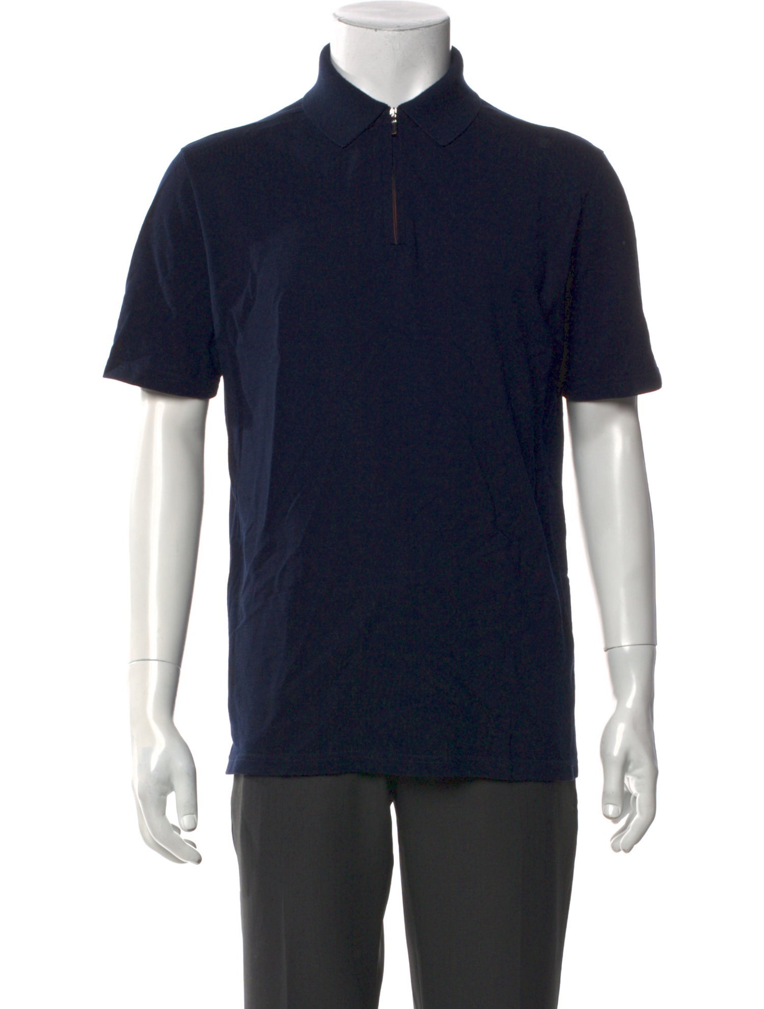 Loro Piana Crew Neck Short Sleeve Polo Shirt