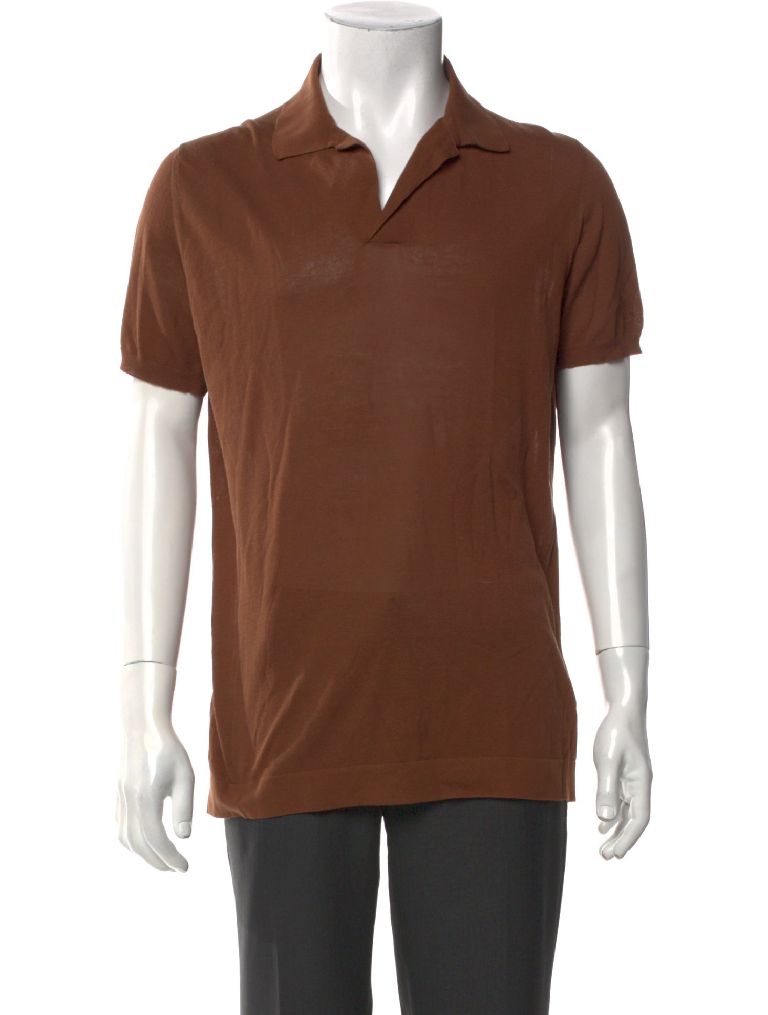 Loro Piana Collar Short Sleeve Polo Shirt