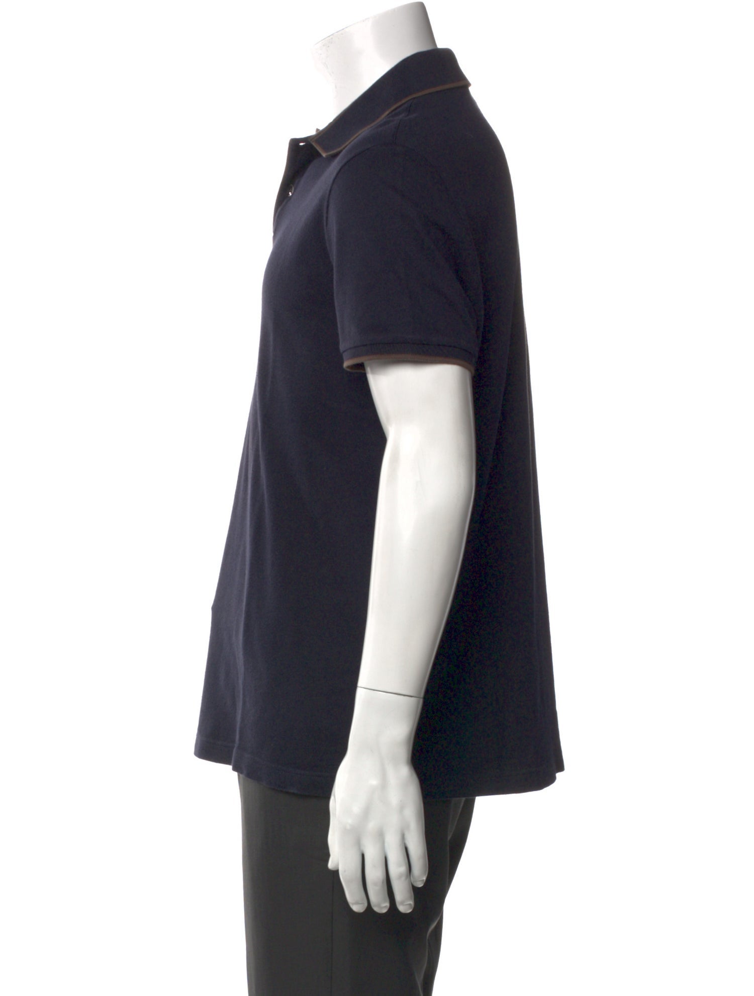 Loro Piana Collar Short Sleeve Polo Shirt