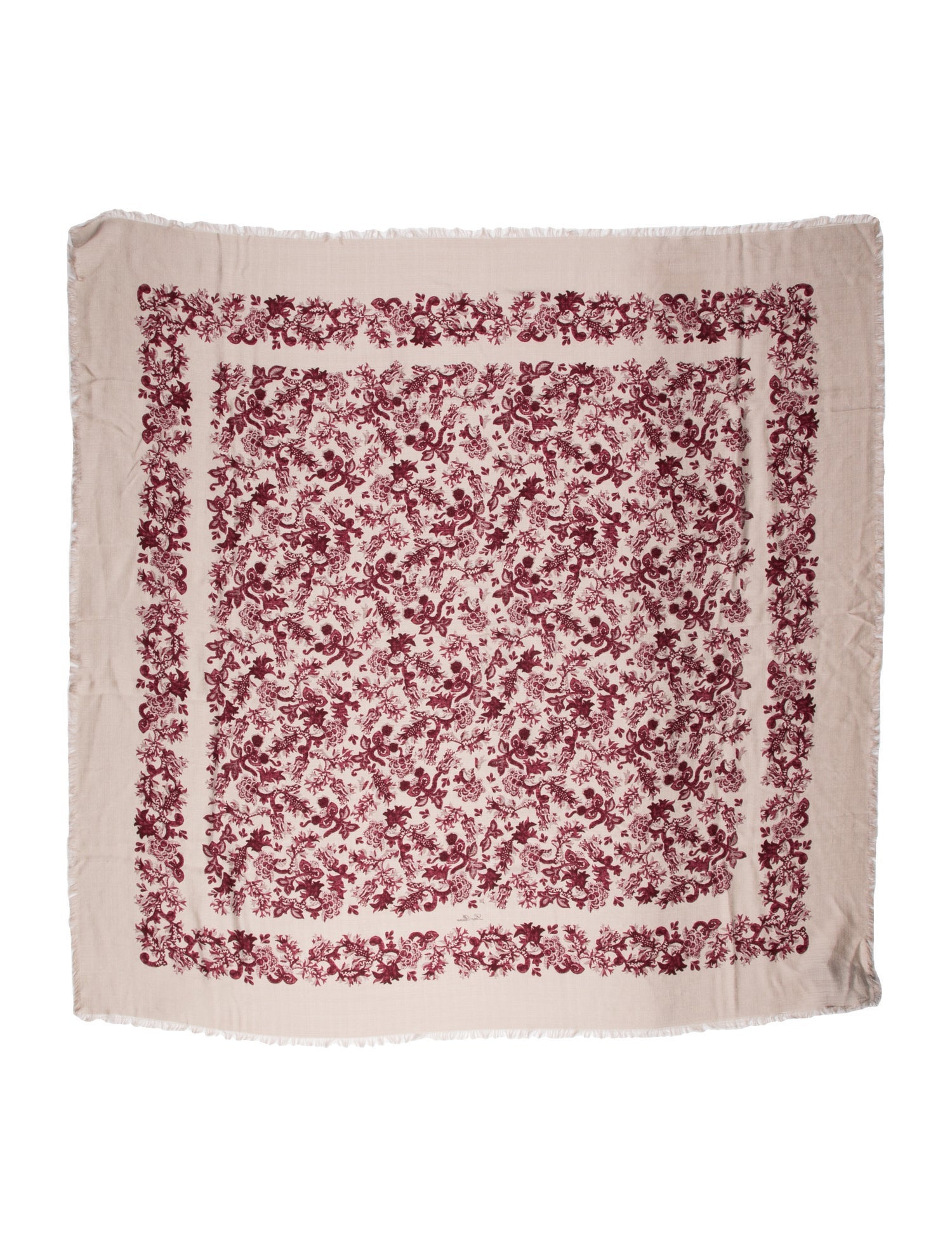 Loro Piana Cashmere Printed Scarf w/ Tags