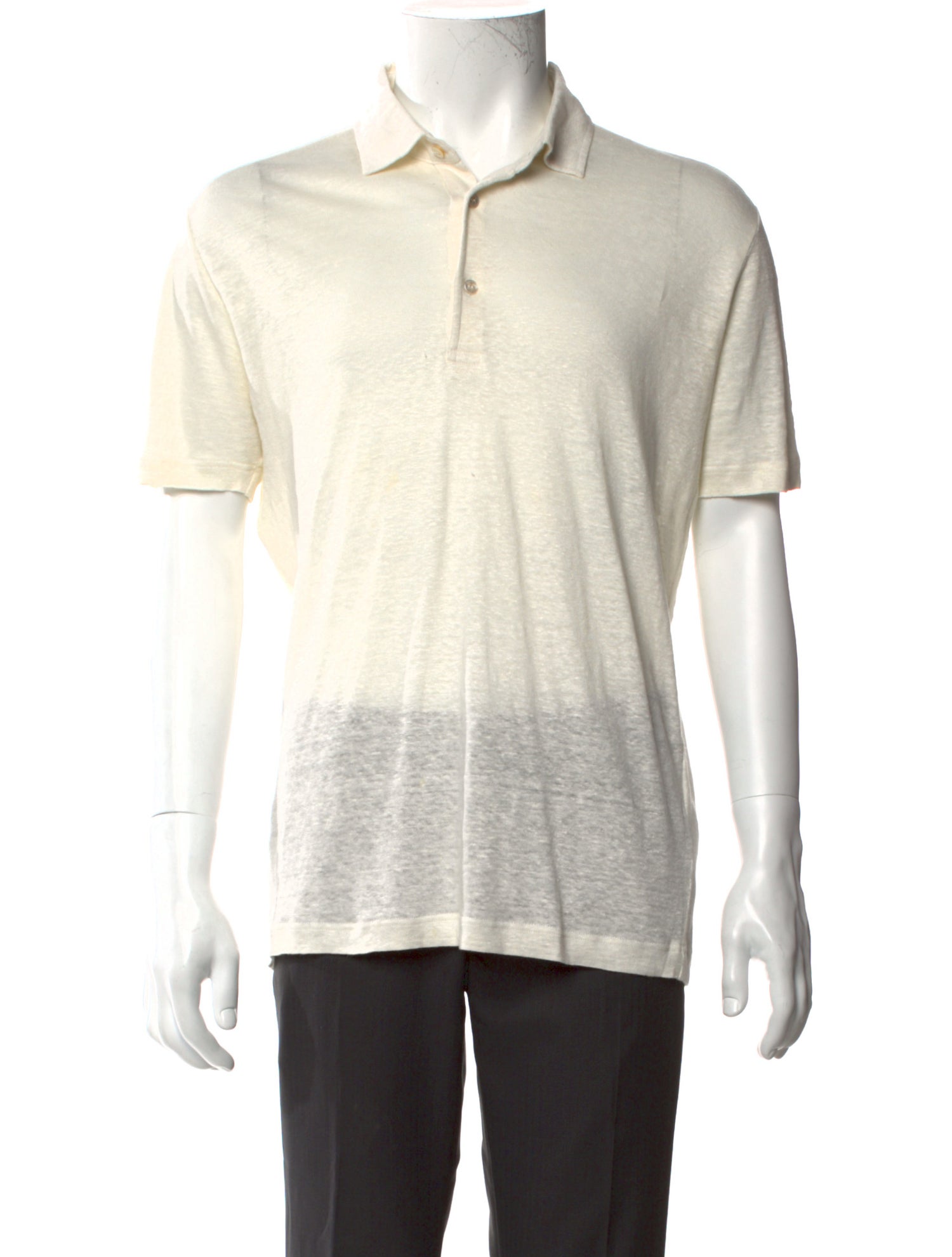 Loro Piana Linen Collar Polo Shirt