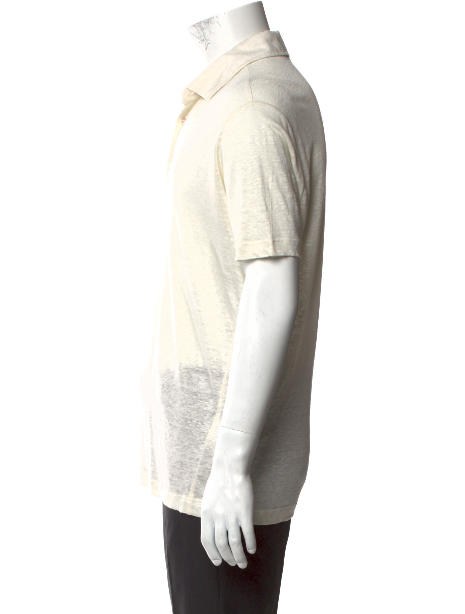 Loro Piana Linen Collar Polo Shirt