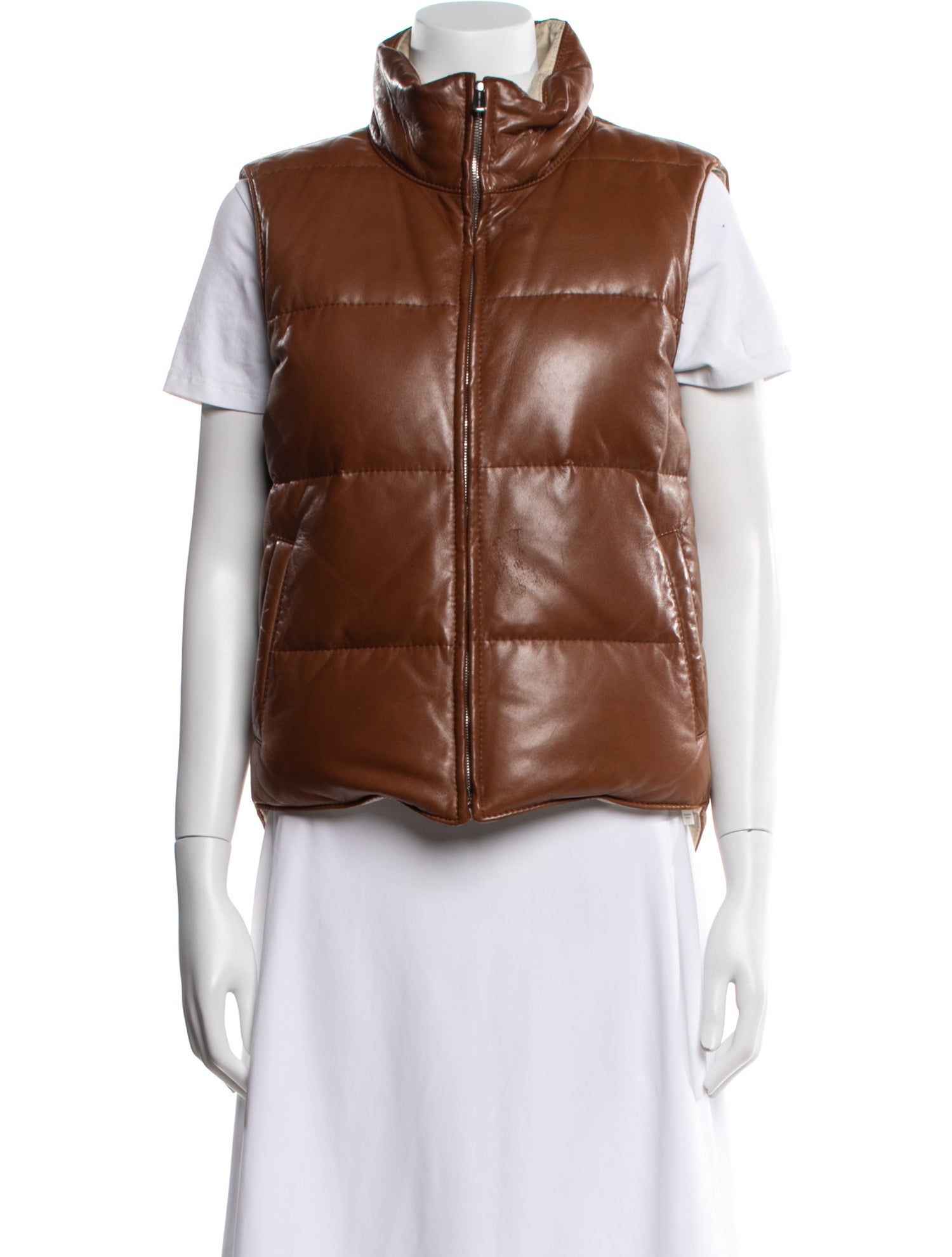 Loro Piana Leather Down Jacket