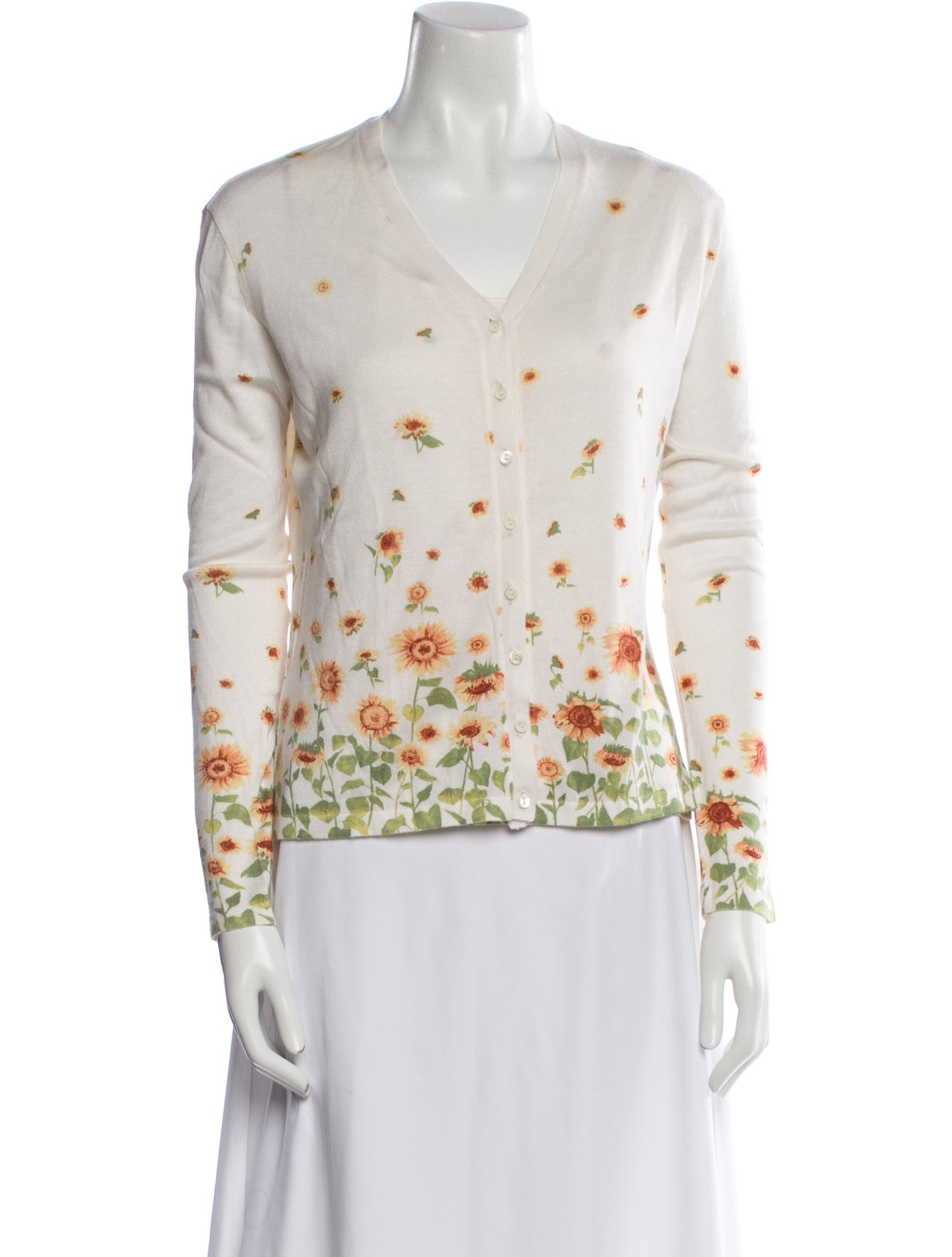 Loro Piana Cashmere Floral Print Set