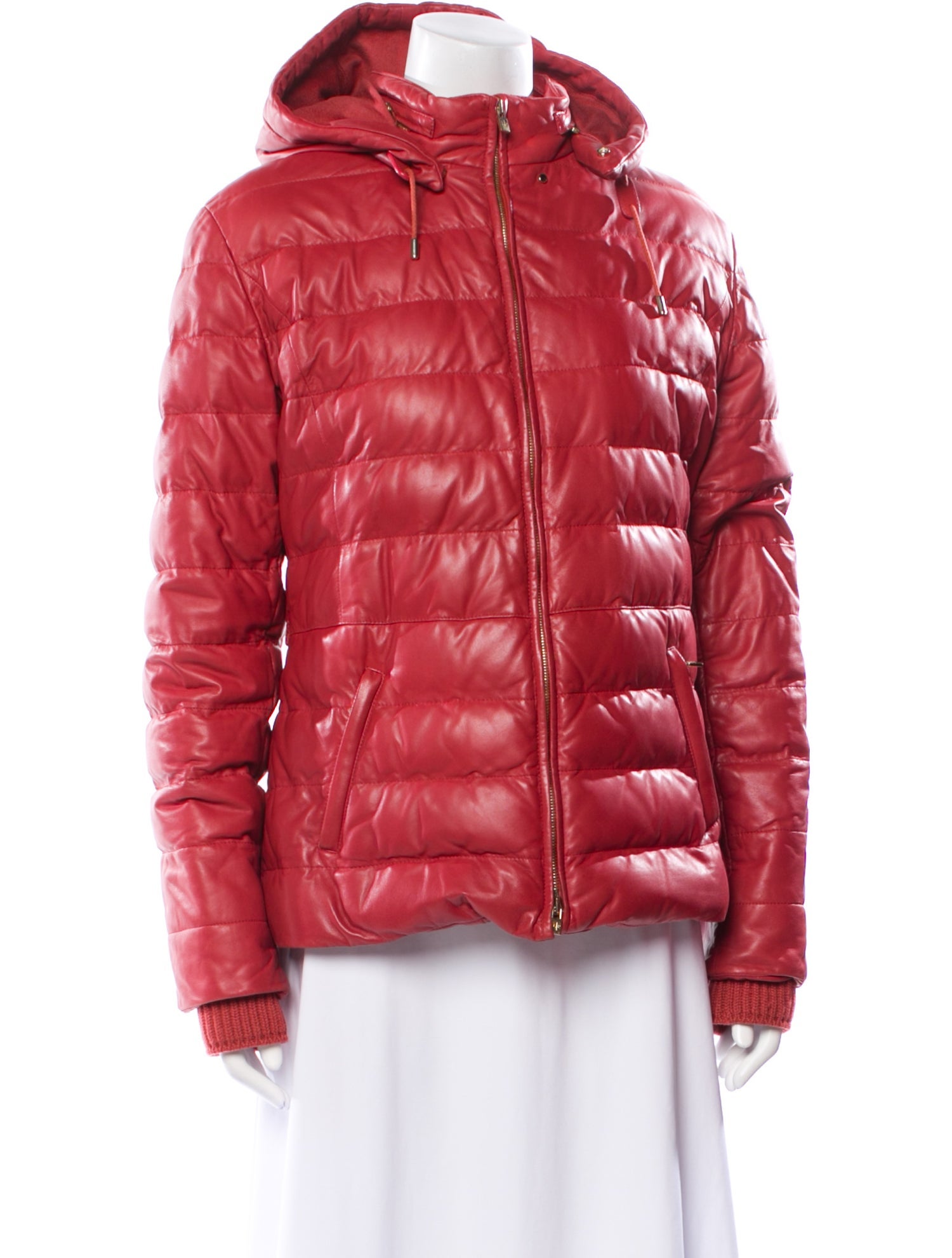 Loro Piana Leather Down Jacket