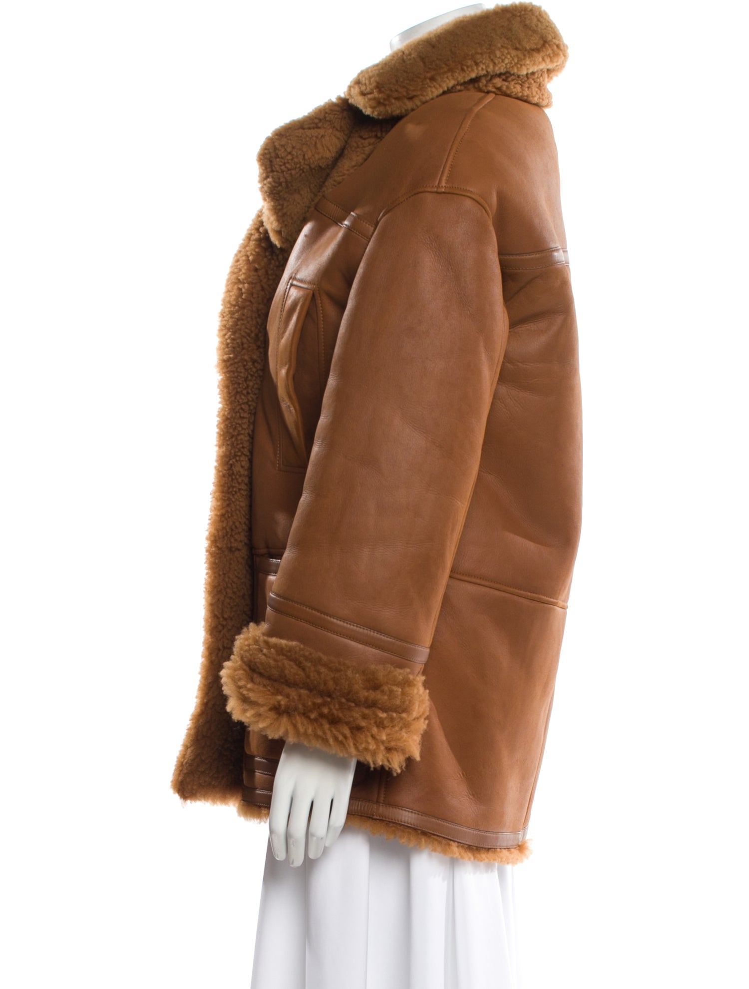 Loro Piana Reversible Slater Shearling Fur Coat w/ Tags