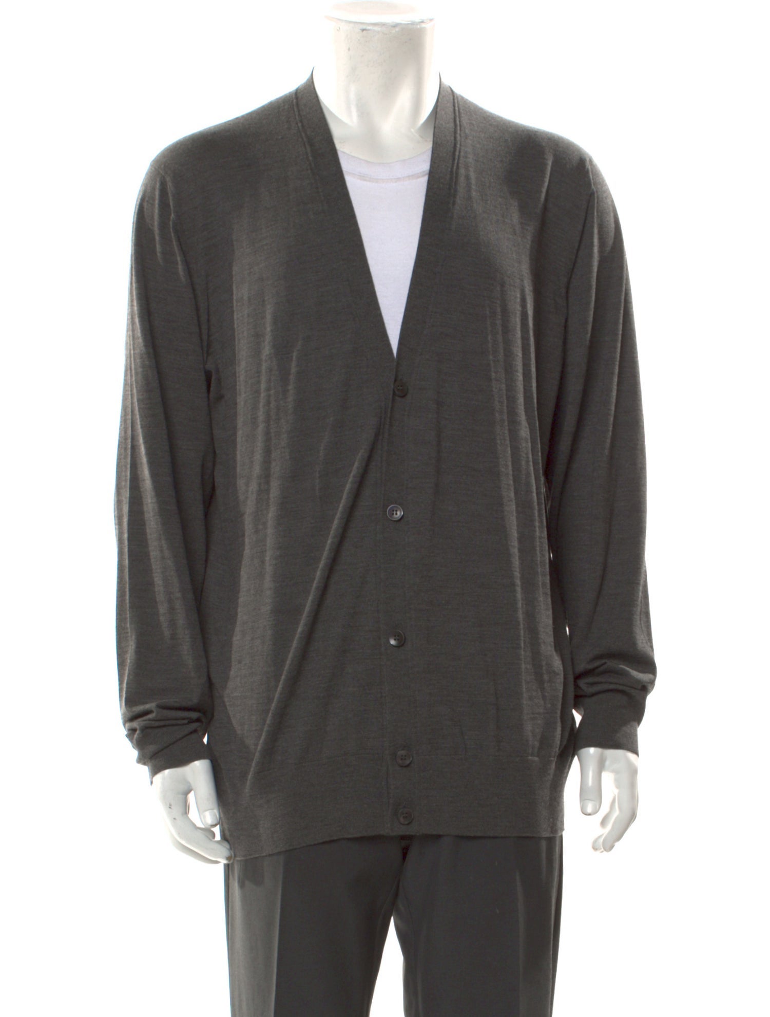 Loro Piana Virgin Wool V-Neck Cardigan