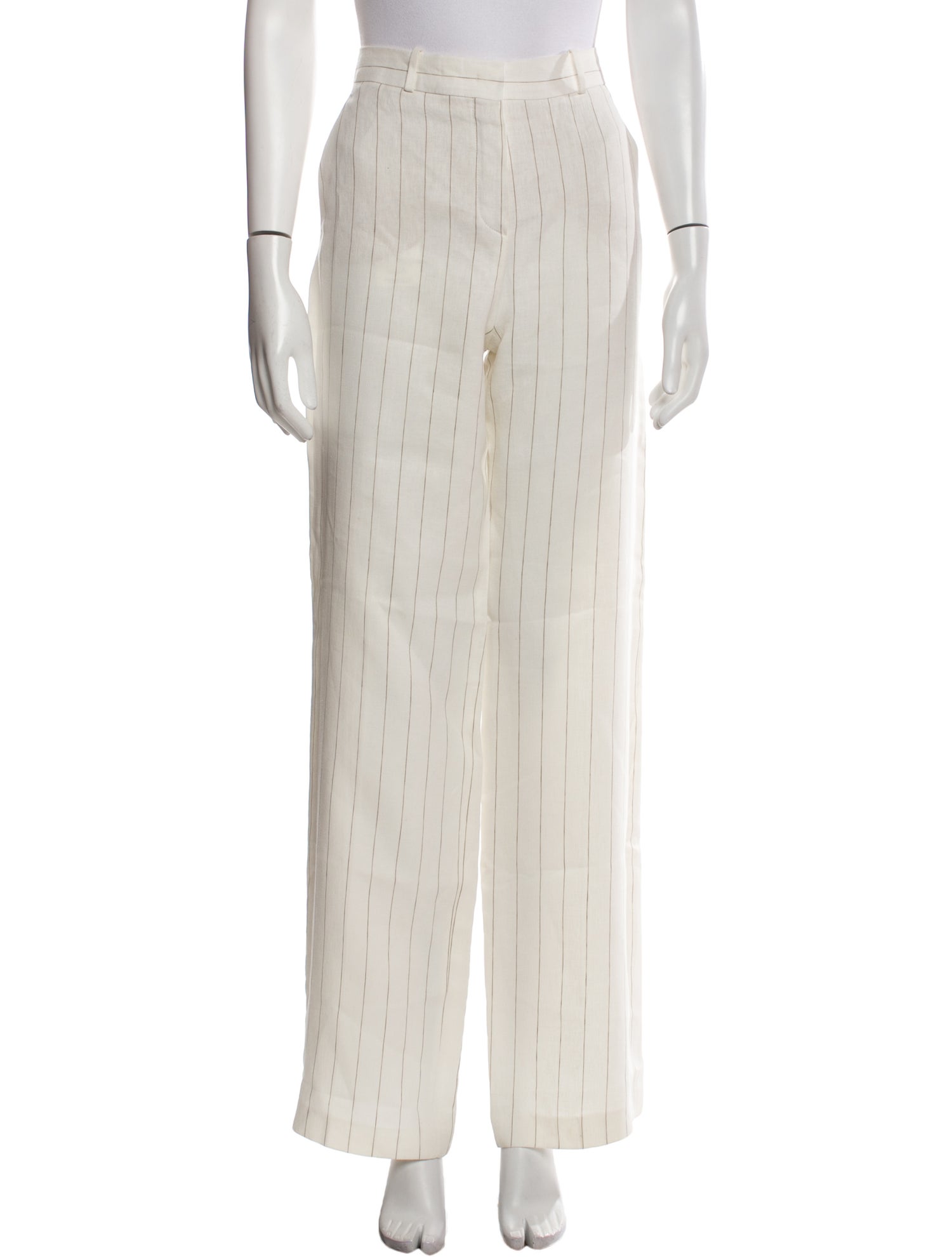 Loro Piana Linen Flower Wide Leg Pants