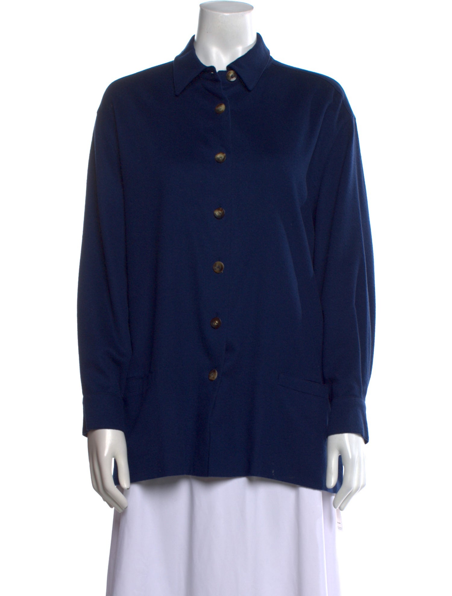 Loro Piana Vintage Cashmere Button-Up Top