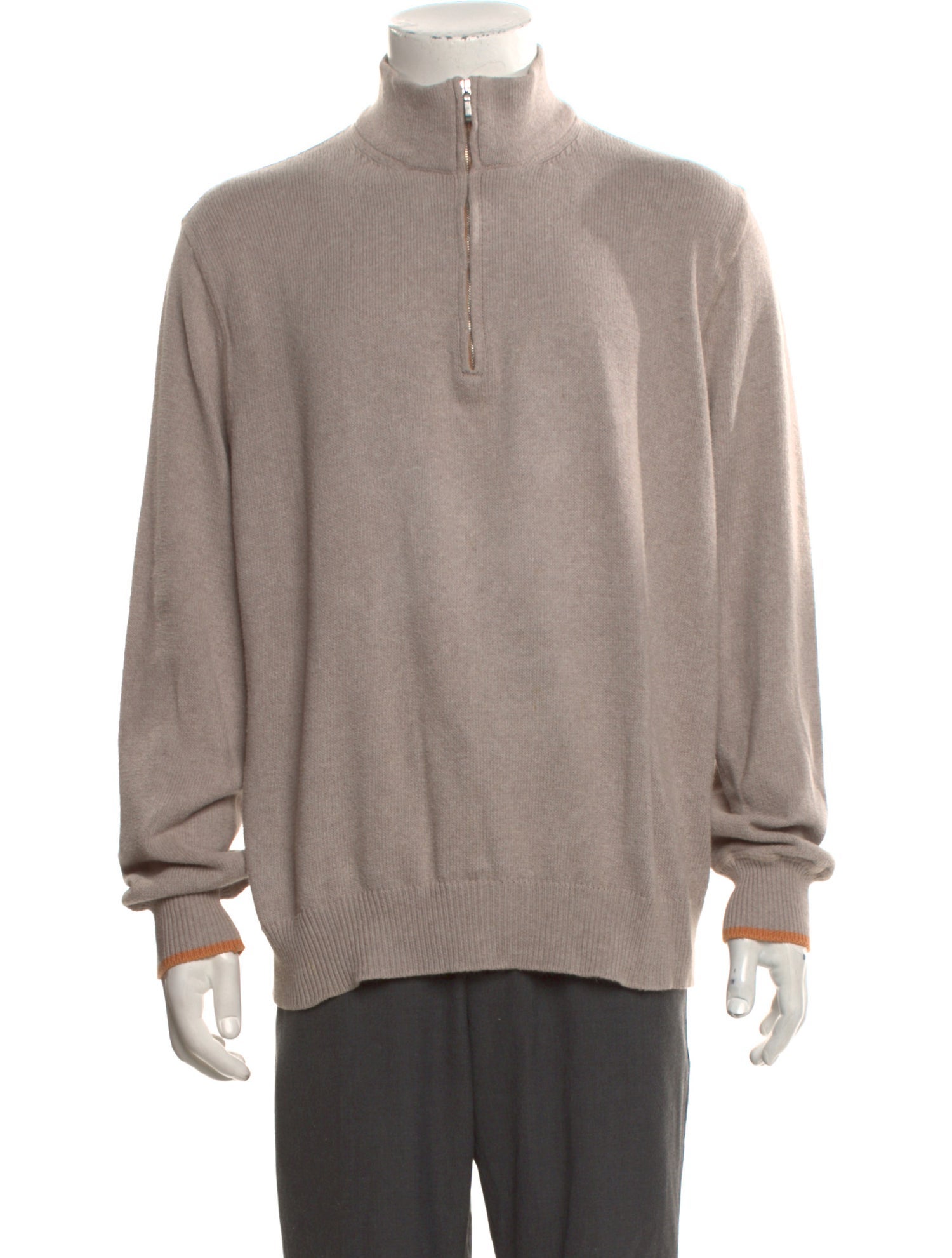 Loro Piana Mock Neck Long Sleeve Pullover