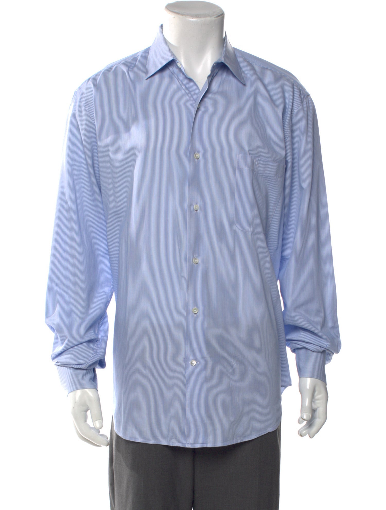 Loro Piana Striped Long Sleeve Dress Shirt